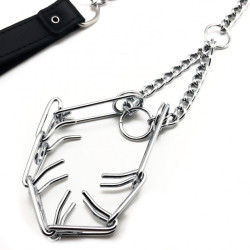 The Red Laisse avec collier étrangleur pour pénis